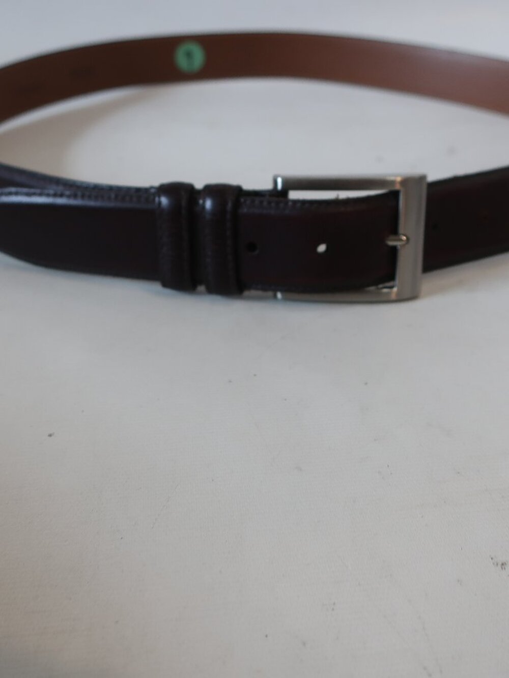 Mens Allen Edmonds Dark Brown Leather Belt 110/44 (fits 42" Waist)